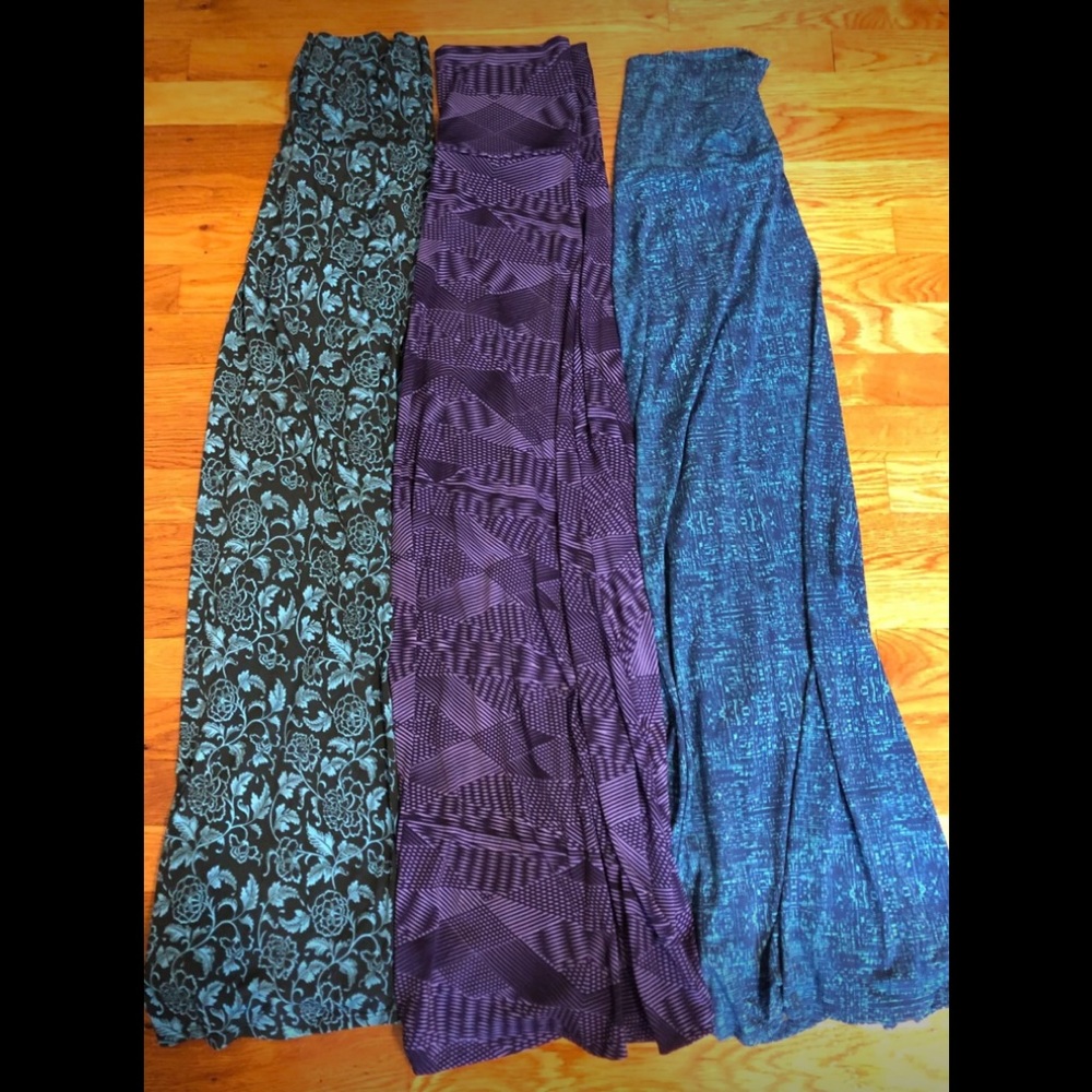 LulaRoe Slinky Maxi Skirt Bundle Size XS